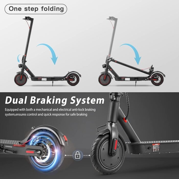 iScooter i9 Pro Foldable Electric Scooter for Adult with Shock Absorber - Image 4
